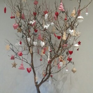 decorating a tree for christmas