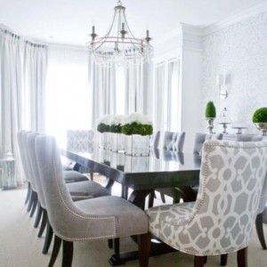 dining room decorating feature chairs