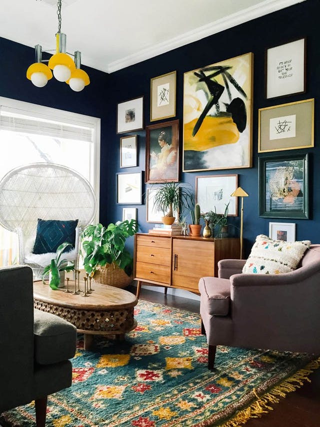 decorating in an eclectic style dark walls decorating in an eclectic style - Melbourne Interior Design - Leeder Interiors