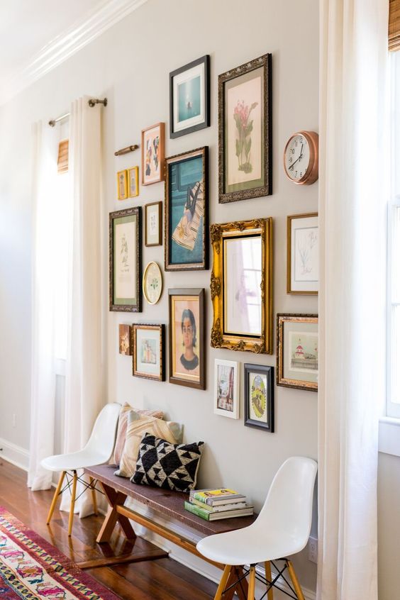 decorating in an eclectic style gallery style wall decorating in an eclectic style - Interior Design Melbourne - Leeder Interiors