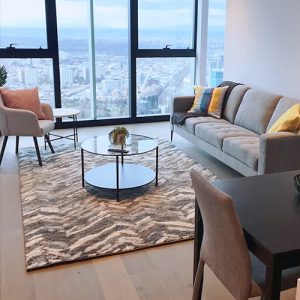 Apartment Living Room - interior styling Melbourne - Leeder Interiors
