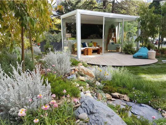 outdoor living spaces Melbourne international flower and garden show - Melbourne Interior Design - Leeder Interiors