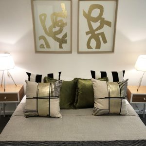Glamourous bedroom - glamourous interior design - Leeder Interiors