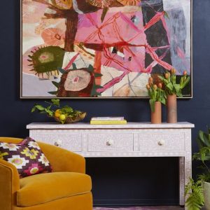 A colourful and fun living room - Luxury Interior Design Melbourne - Leeder Interiors