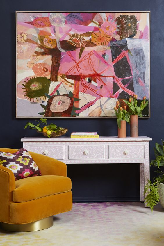 A colourful and fun living room - Luxury Interior Design Melbourne - Leeder Interiors