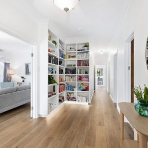 Renovated entrance hall - Melbourne interior design Leeder Interiors