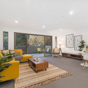 Apartment Living Room - Interior Styling Melbourne - Leeder Interiors