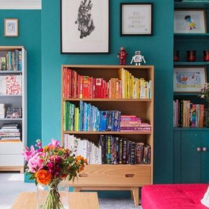 a colourful teal maximalist interior - Eclectic Interior Design - Leeder Interiors