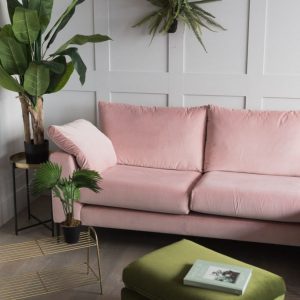 Grey and pink living room - Melbourne Interior Design Leeder Interiors