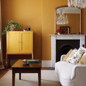 mustard coloured traditional living room - Interior Design Melbourne - Leeder Interiors
