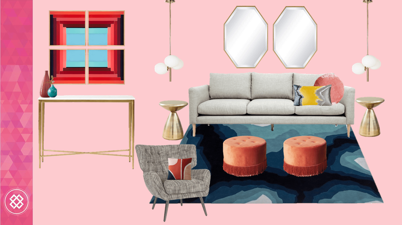 1 sofa styled 3 ways - Colourful Interior Design Melbourne