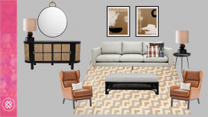 1 sofa styled 3 ways - Colour Interior Design Melbourne