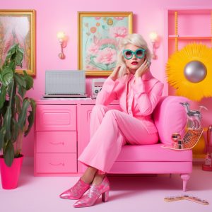 Inspiration for a barbiecore inspired interior
